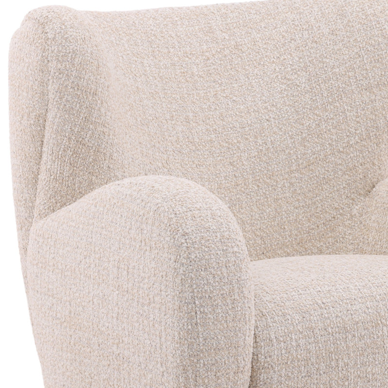 Rose Polyester Occasional Chair, Sand