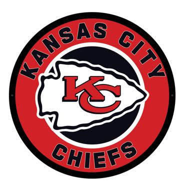 Kansas City Chiefs Wooden Football Helmet Sign by FOCO – Limited Edition NFL Wall Art in Team Colors – Has Metal Hook for Easy Hanging - Show Your