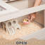 Maison de hamster en bois avec espace de rangement et fenêtres en acrylique - spacieuse pour cochon d'Inde, chinchilla, unité de cage Chinchilla facile à nettoyer-1601953285