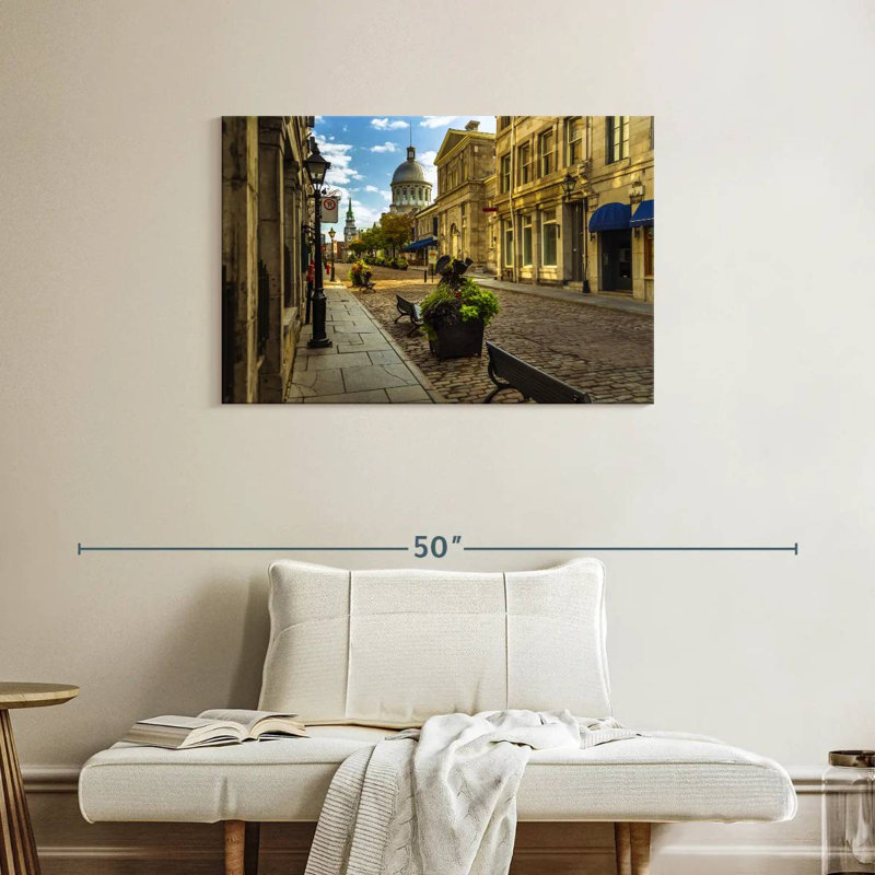 Rorry Cobbled Montreal Streets, 24" H x 36" W