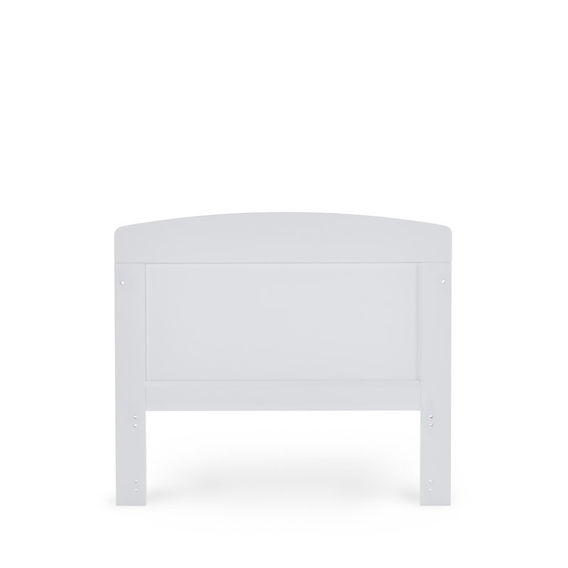 Grace Cot Bed with Fibre Mattress, White