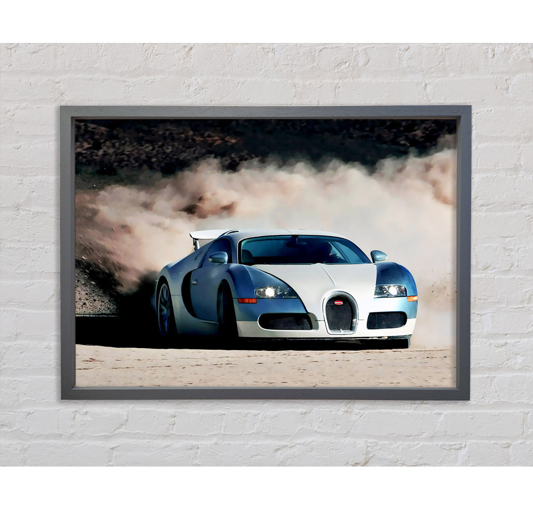 Bugatti Veyron Drive - Einzelbildrahmen Kunstdrucke auf Leinwand