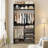6-Drawer Shoe Cabinet With 72" Wide Closet & Dual Hanging Rods-1326358673