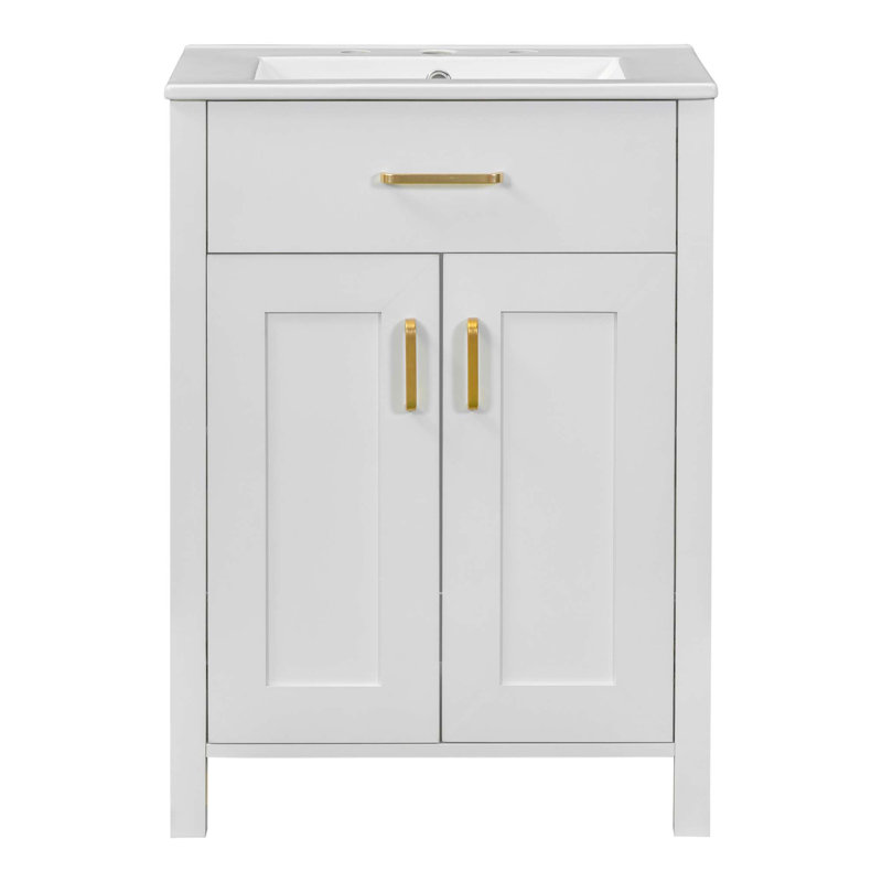 Meuble-lavabo simple 24,2 po avec comptoir Berck