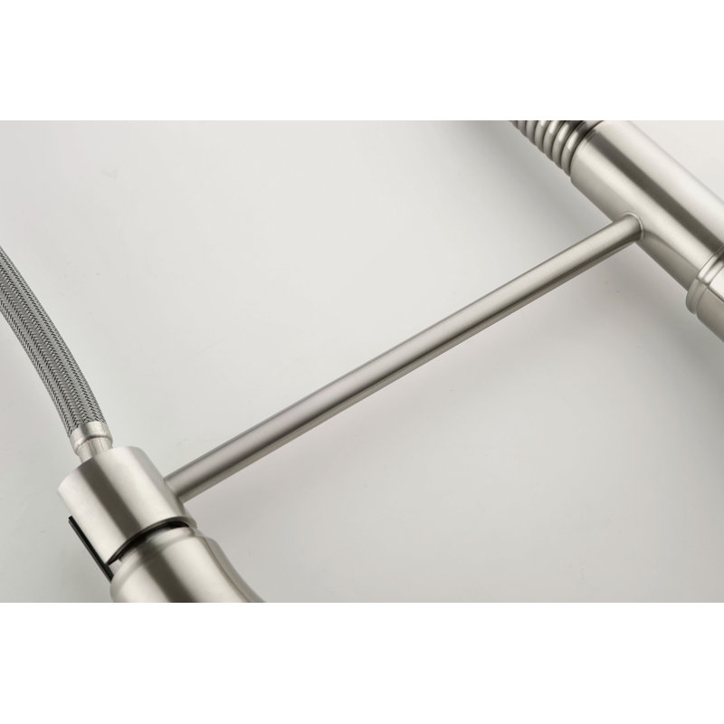 Kitchen Faucets Commercial Single Handle Single Lever Pull Down Sprayer Spring Kitchen Sink Faucet
