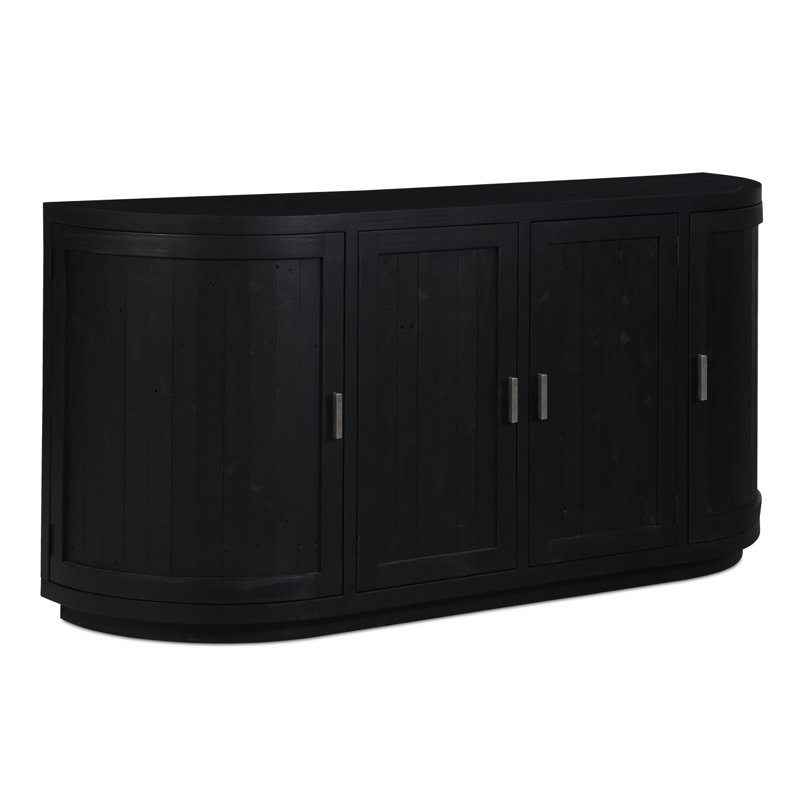 Nicola 71'' W Solid Wood Sideboard, Black