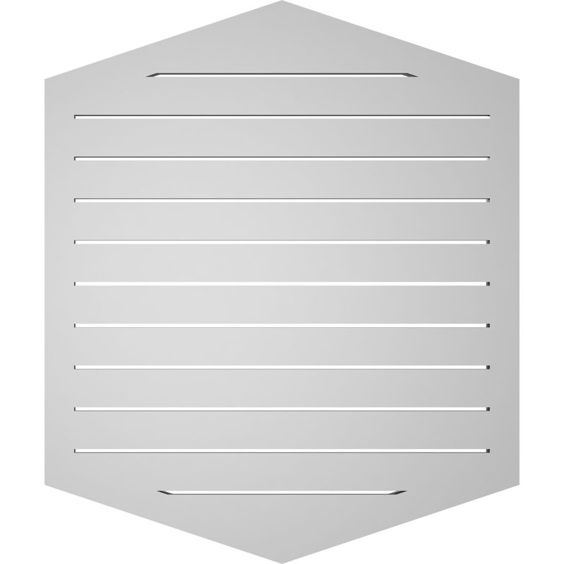 Pente verticale verticale en uréthane 4 pi, H 38 po x l 32 po x P 1,5 po