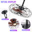 20-Inch Outdoor Plug-In Hanging Caged Ceiling Fan with LED Light, Remote and App Control, Black-76818318-76818317