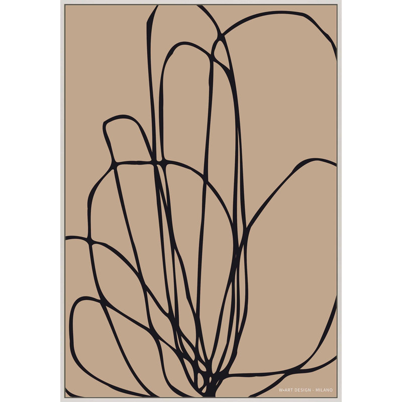 Tracings 3 Print by Romina Gadler, 20" H x 14" W x 1.25" D, White Framed Canvas