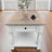 Clina Rustic Wooden Side Table with Drawer - 24" x 24" x 24", Perfect for Living Room and Bedroom