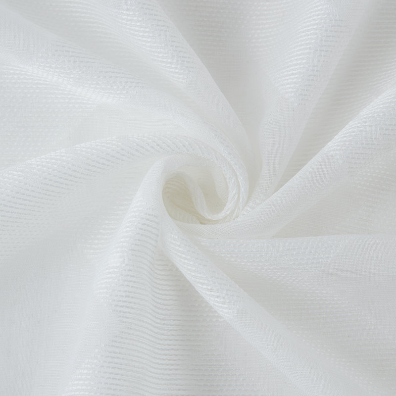 Semi Sheer Curtain Pair, White