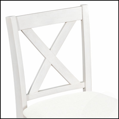 Ensemble de salle à manger rustique 5 pièces à hauteur de comptoir avec table en bois et 4 chaises confortables, idéal pour les espaces de salle à manger confortables et élégants.