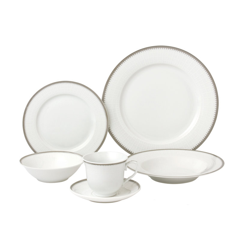 Service de table 24 pièces Lorren Home Trends, argent