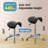 Ellengard Adjustable Height Ergonomic Lab Stool with Wheels-1121862330