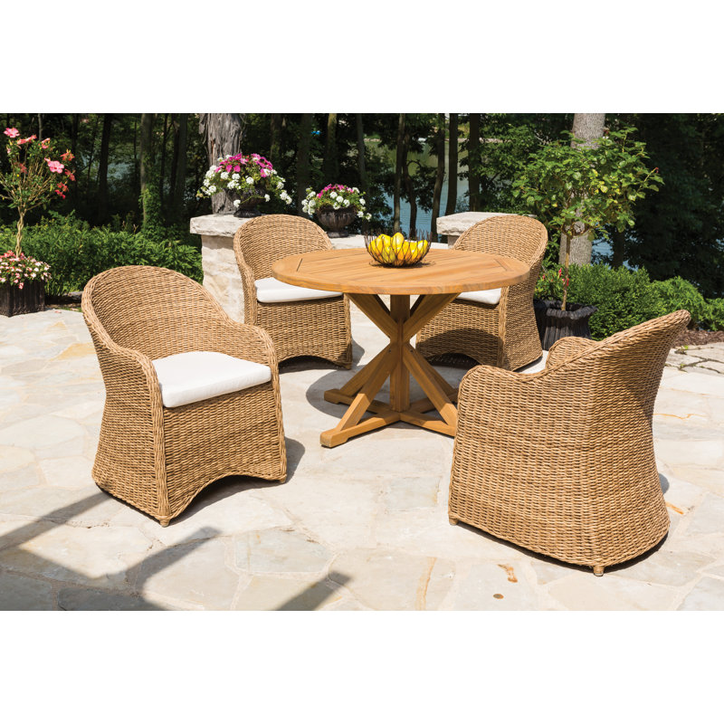 Teak Outdoor Round Teak Dining Table