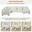 Canapé modulaire surdimensionné en U de 129 po avec méridienne - Canapé rembourré en velours côtelé pour salon-956996612