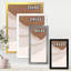 Terracotta and Ivory Shapes With Scuff Effect - Reproduction de photo encadrée sur toile-59623676-59623675