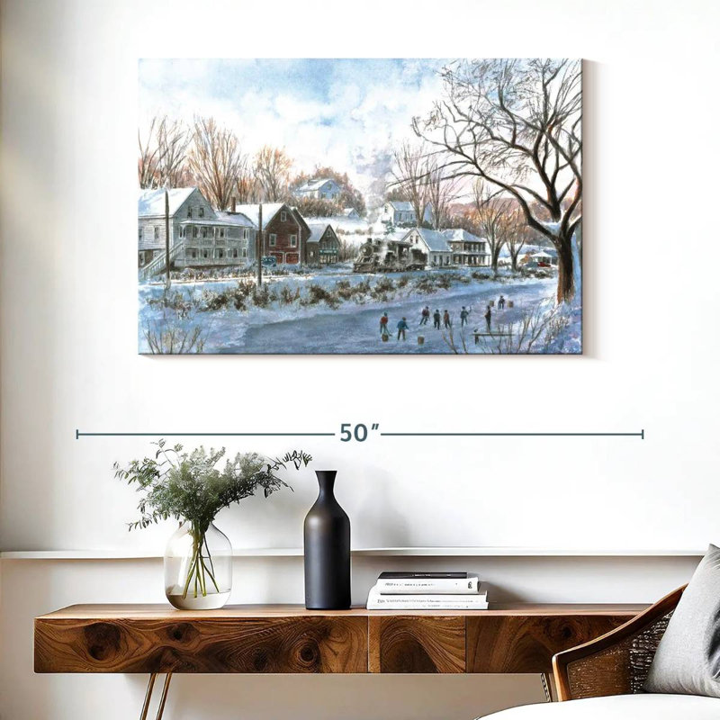 Alvord The Hockey Game, 26" H x 39" W