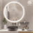 Aevar Super Bright 192 Leds/m Lighted Anti-fog Round Bathroom/vanity Mirror With Tempered Glass&ETL-866029085