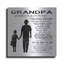«My Grandpa is the Best» par Cindy Jacobs, art mural en métal, 24 po x 24 po