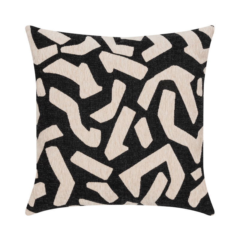 Fascination Sunbrella® Throw Square Indoor/Outdoor Pillow Cover & Insert by Elaine Smith, 22"H x 22"W, Caramel