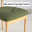 Ensemble de 2 chaises de salle à manger rembourrées en bois massif Rhoda-349926400-349926402