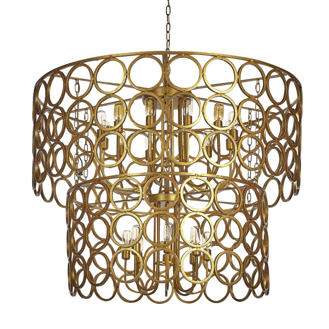 Milian 20 - Light Unique Tiered Chandelier ellahome 