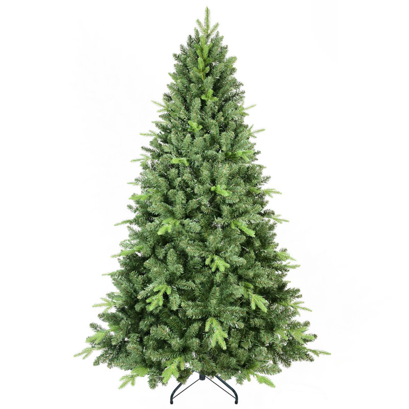 Arbre de Noël à charnière classique avec embouts en PE + PVC et support en métal stable, 4'