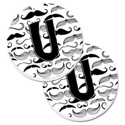Sous-verre voiture moustache initial
