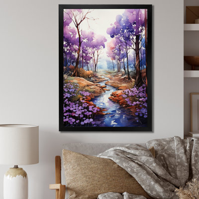 " Violets Whispering Forest III "