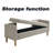 65w Corduroy Storage Soft Bench-752922553