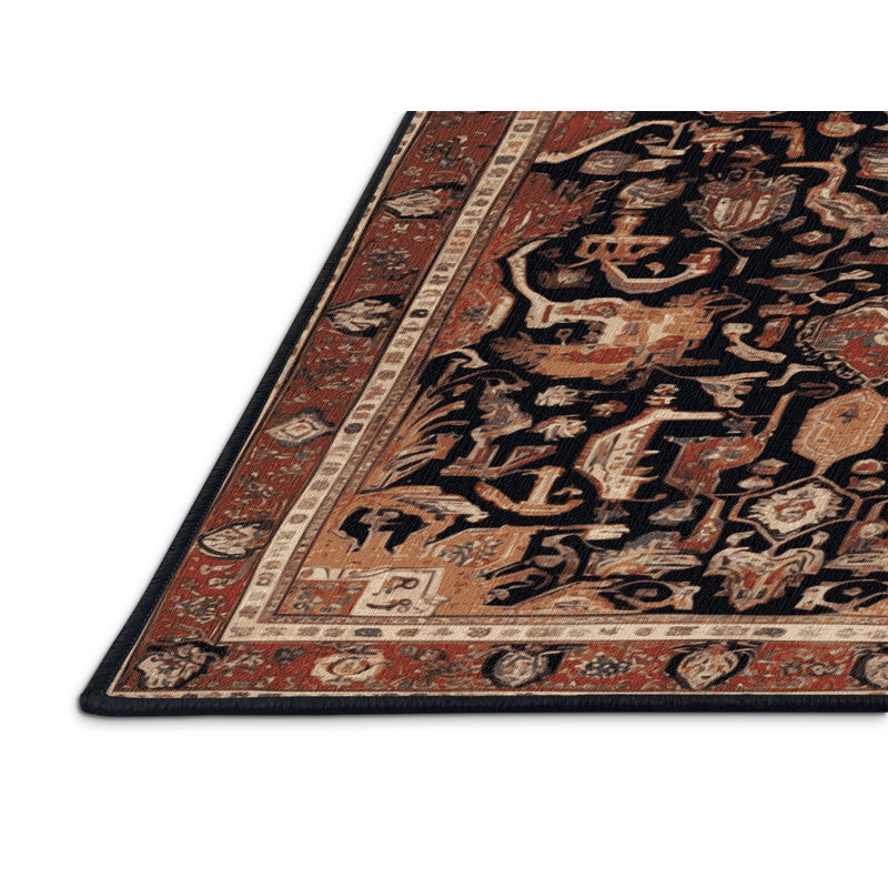 Tapis brun lavable à la machine