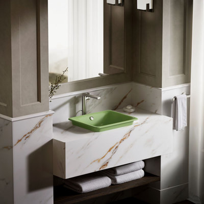 Iron Plains 18-1/2 In. Rectangular Vessel Bathroom Sink