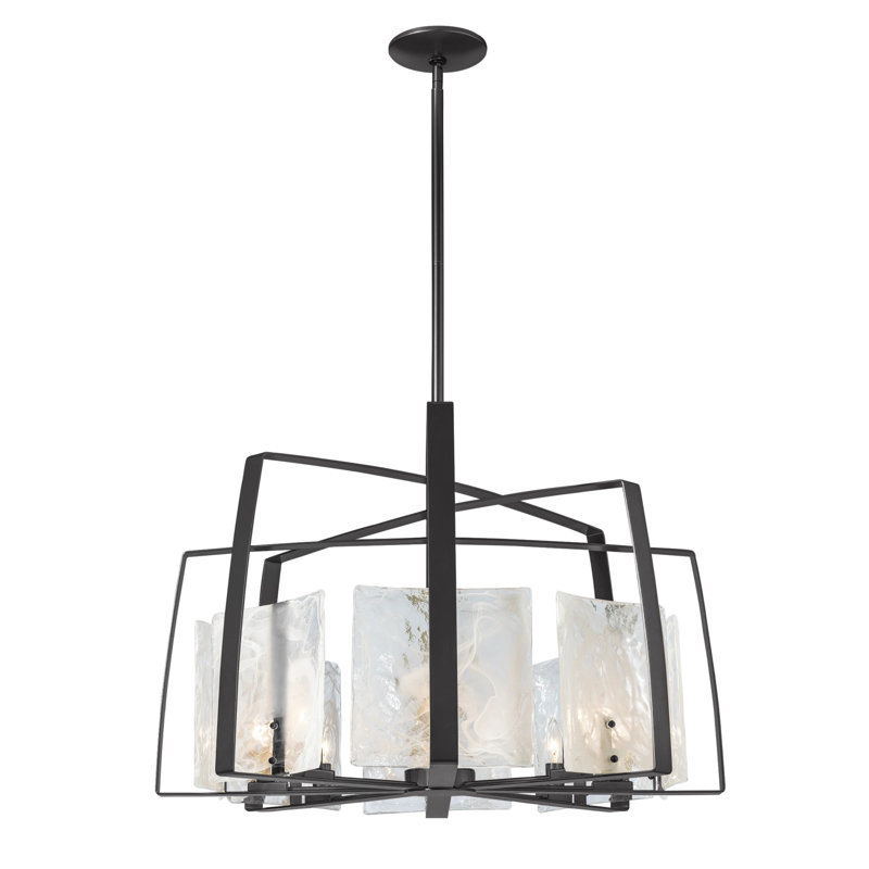Arc 8 - Light Chandelier, Black