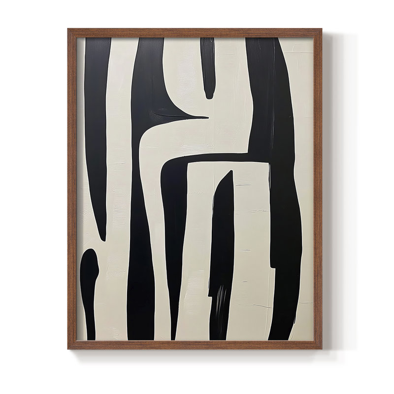 "ABSTRACT Series DCXLV" par J Paul, Noyer, H 21 po x l 17 po