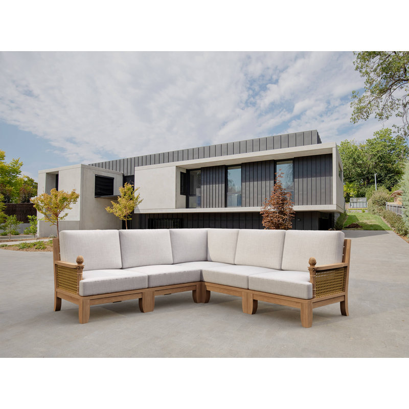 Anderson Teak Luxe 5-Piece Modular Set with Sunbrella Cushions