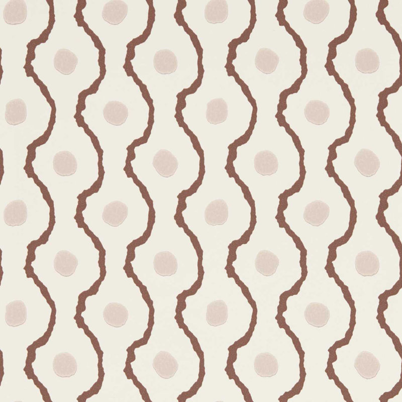 Henry Holland Abstract Non-Woven Wallpaper Double Roll, Chocolate/Dusk