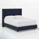 Hanson Upholstered Wingback Bed