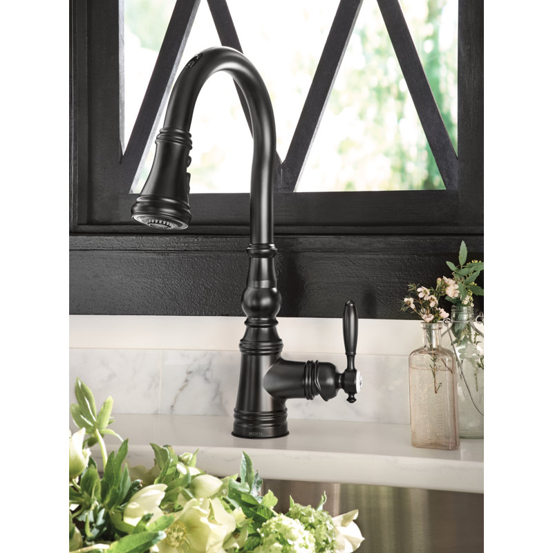 Robinet de cuisine Weymouth Smart Faucet, Noir mat