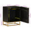 Ashika 40cm W Iron Bedside Table