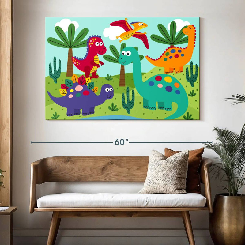 Dinosaures amis Ashelle, H 34 po x l 51 po