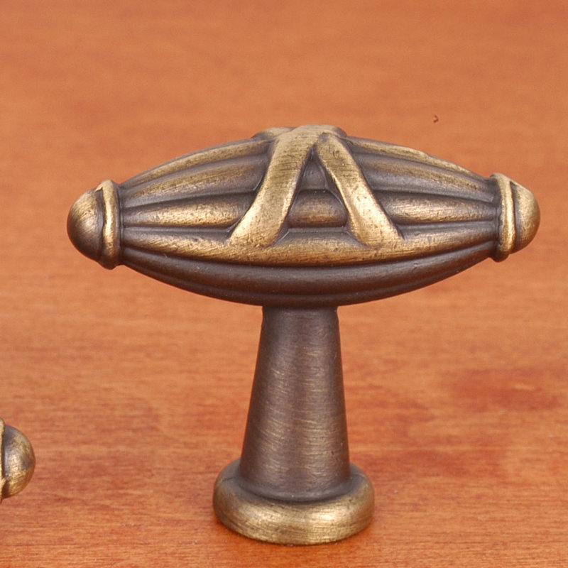 CK Series 1 11/16" Length Bar Knob, Small, Antique English