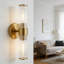 Luminaires de salle de bain Modern Gold Modern - Appliques murales avec abat-jour en verre fileté-1953064121
