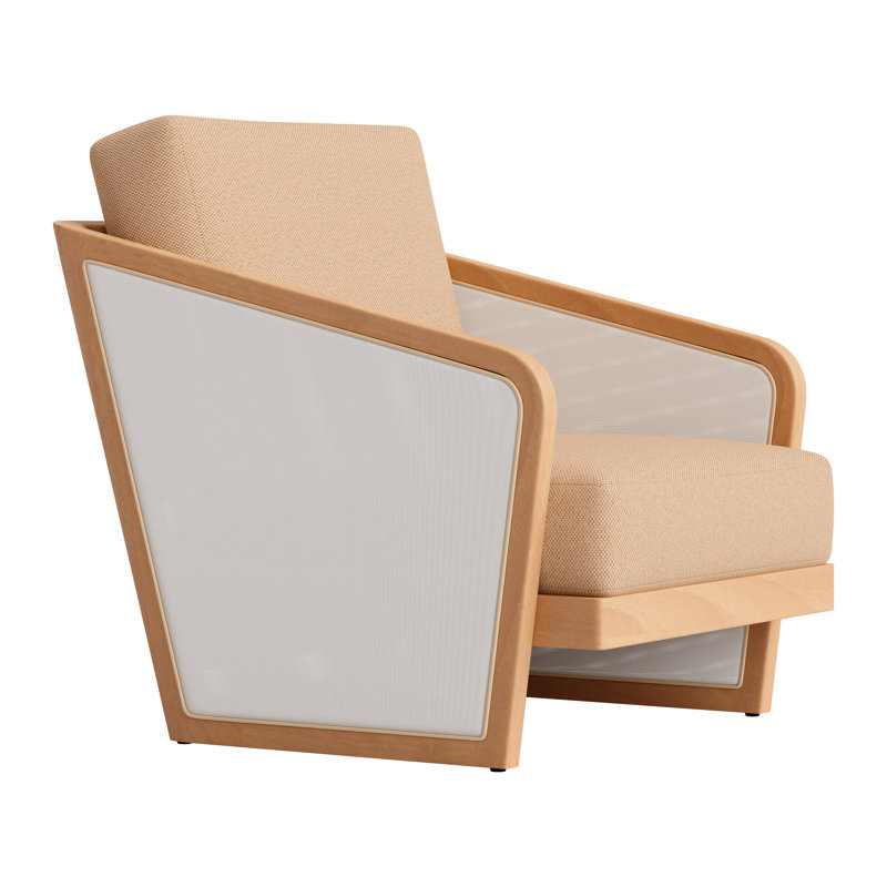 Fauteuil Sakina brun