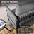 7-Person Hand-woven Rope Sofa Seating Group with Cushions