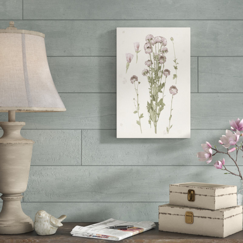 'Pressed Blooms I' by Grace Popp - Graphic Art Print, 46cm H x 30cm W, Wrapped Canvas