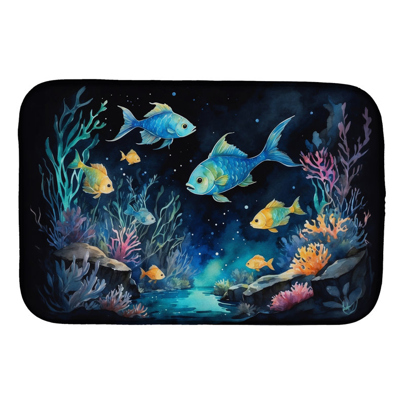 Tapis de séchage bioluminescent pour poisson