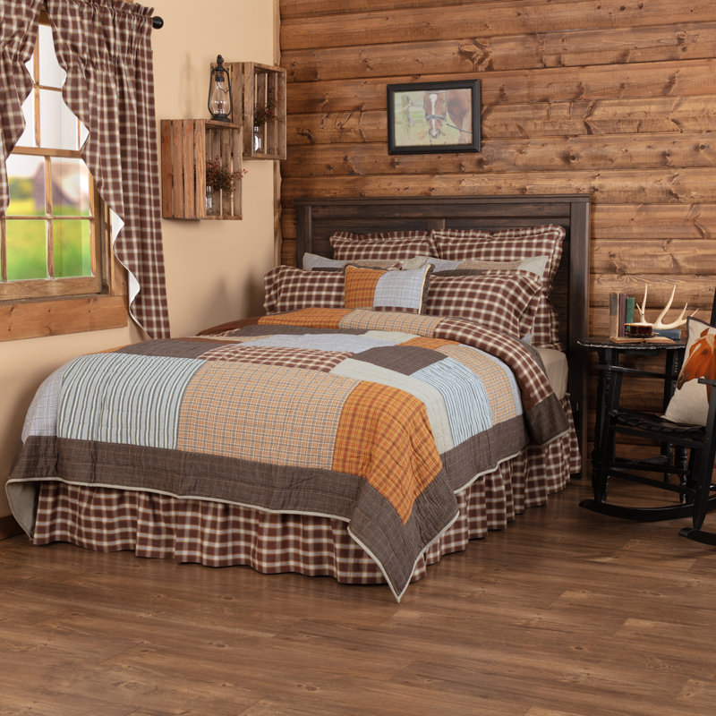 Rory Twin Reversible Cotton Patchwork Quilt Set