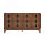 Console en bois avec 4 portes, tablettes réglables-1761070361