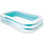 Piscine gonflable familiale de 8,5 pi x 5,75 pi pour 2-3 enfants, piscine pour enfants de 6 ans et plus, 198 gallons, bleu 